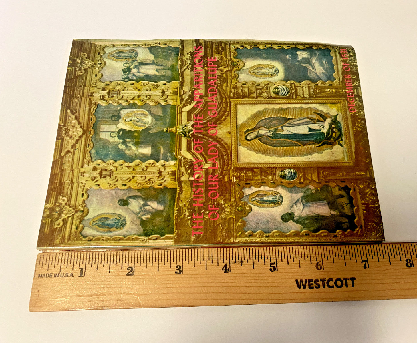 Our Lady of Guadalupe Vintage Brief HIstory of the Apparitions , New #AB-51-E - Journeys of Faith