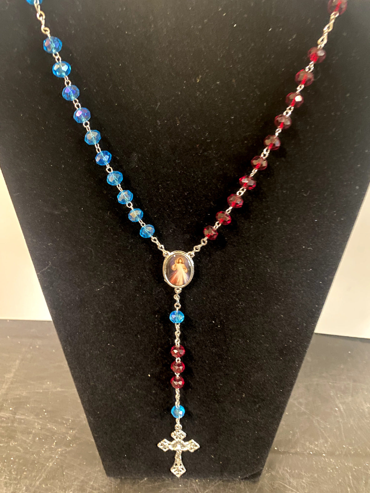 Divine Mercy Handmade Rosary,New from Colombia #L057