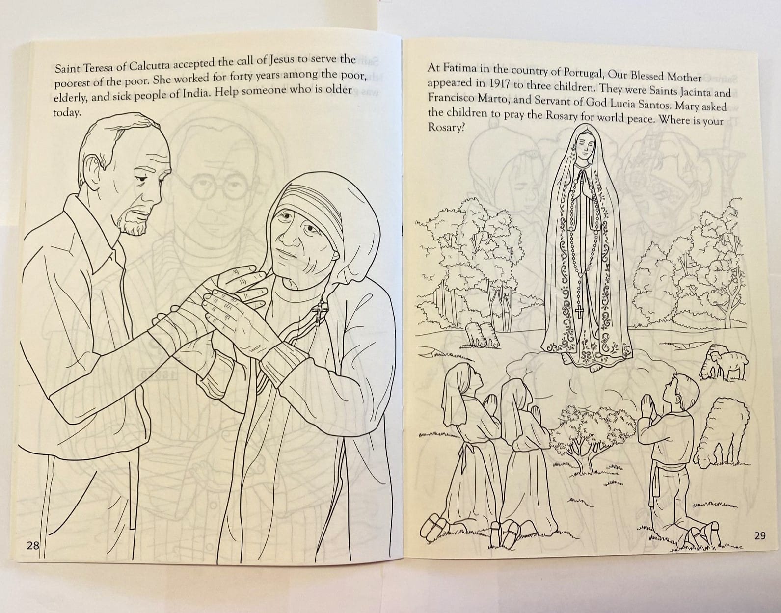 Catholic Saints Children's Coloring Book, New #AB-319-R2 Bob and Penny Lord Journeys of Faith Collectibles:Religion & Spirituality:Christianity:Other Christian Collectibles