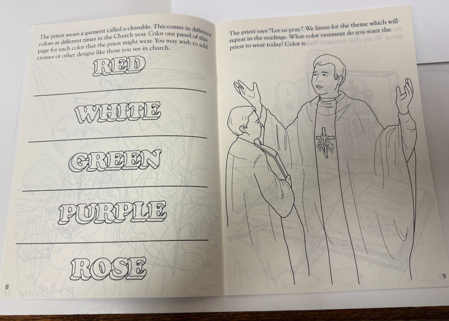 The Sunday Mass Coloring Book for Children, New #AB-431-R2