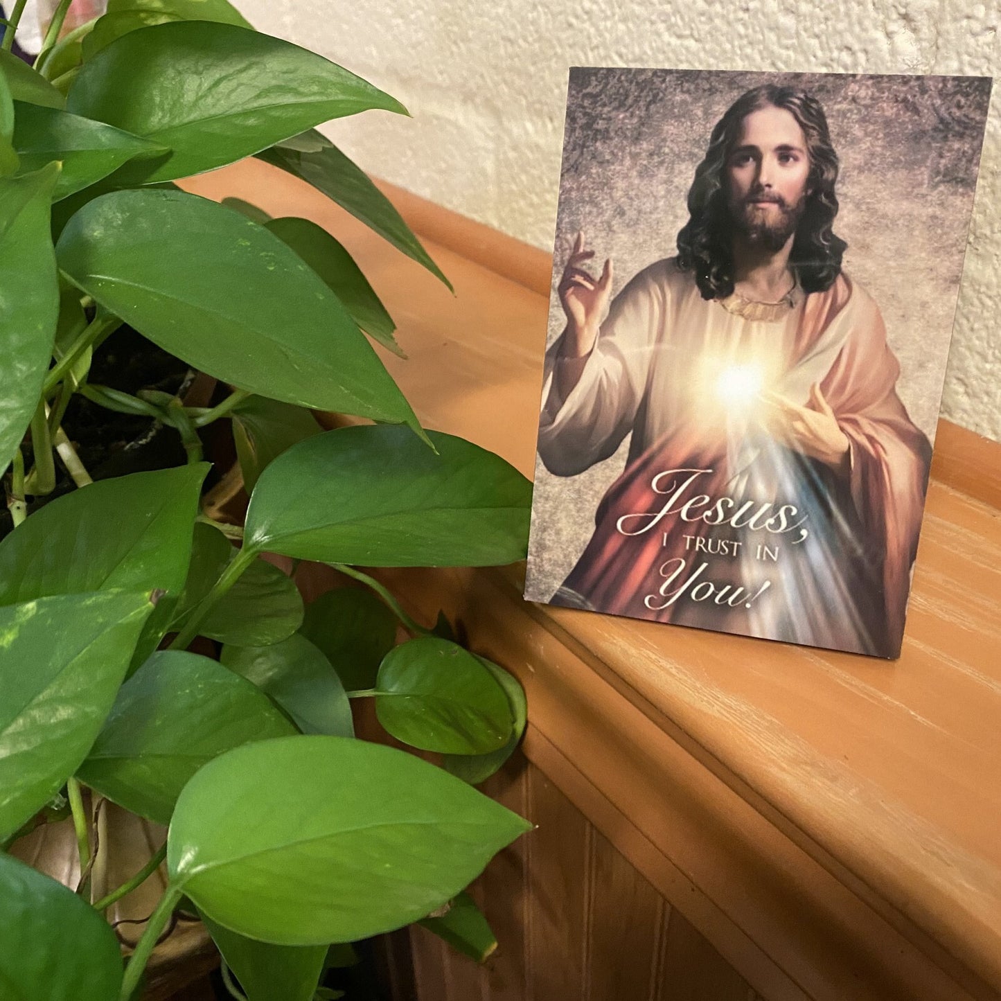 Divine Mercy 5" Wood Plaque, New #AB-301-2/R2 - Journeys of Faith