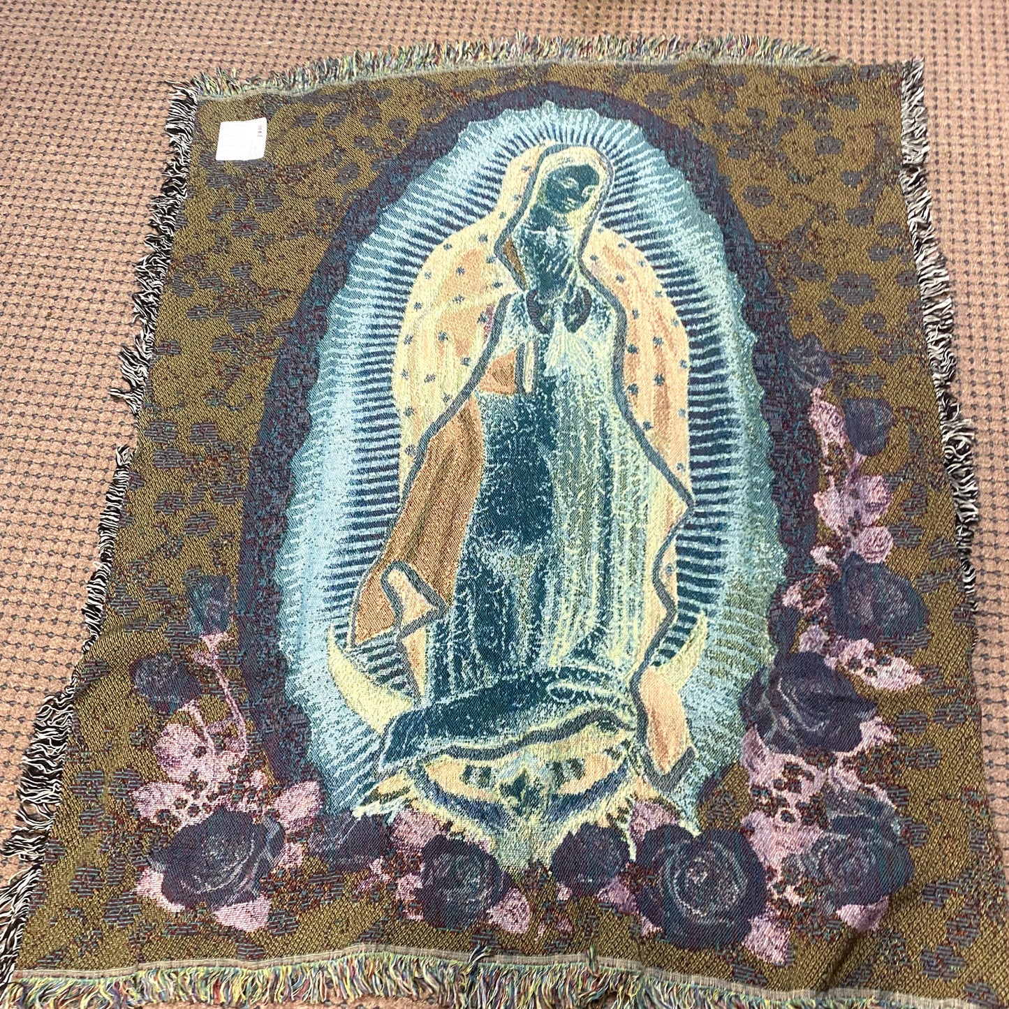 Our Lady of Guadalupe Tapestry Throw Blanket, New #AB-262-R2 Free Shipping