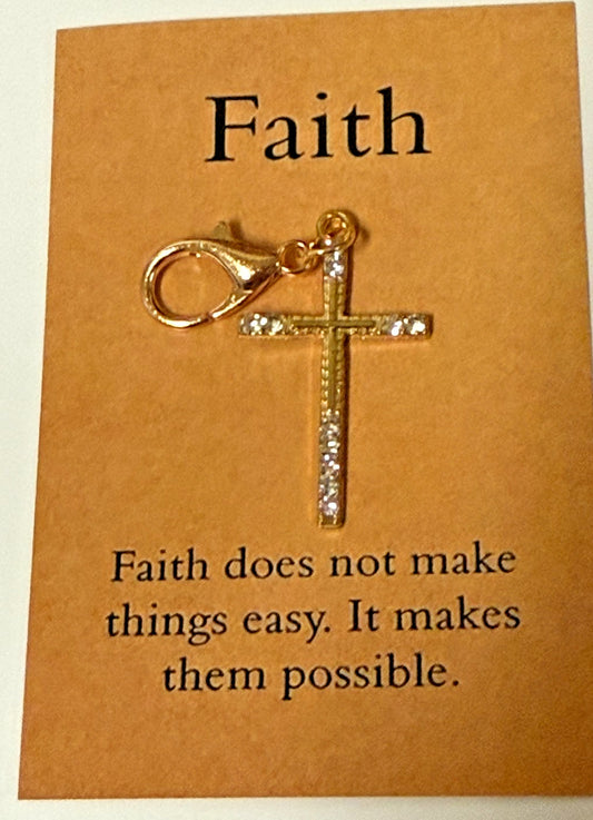 2 Crosses One within the Other Devotional Clip, New #Gftshp-138 - Journeys of Faith