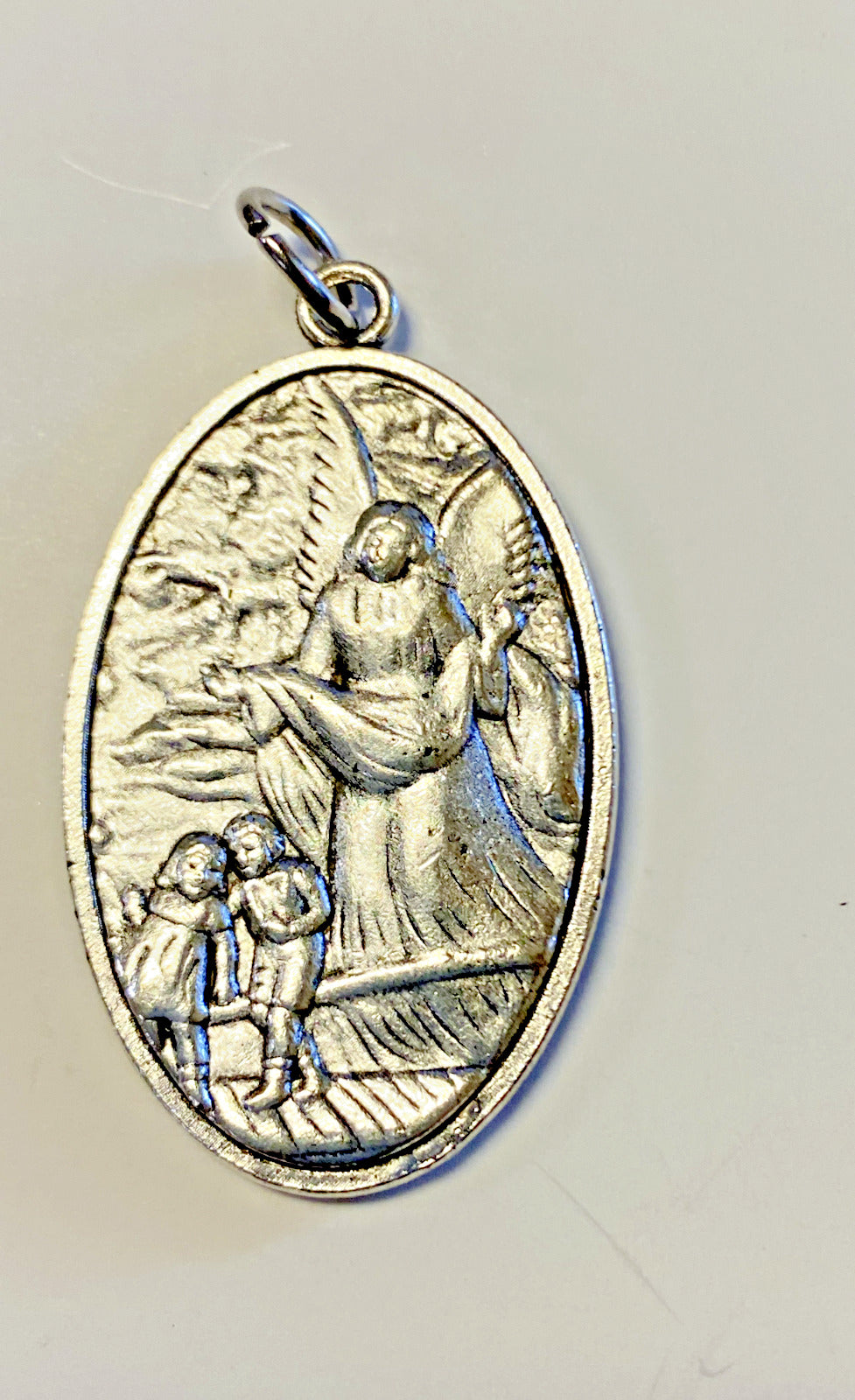 Saint Michael the Archangel & Guardian Angel 2 Sided Medal,  New MD-061