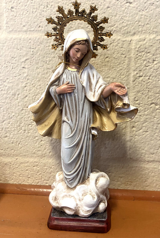 Our Lady of Medjugorje 11"  Statue from Colombia, New #L070