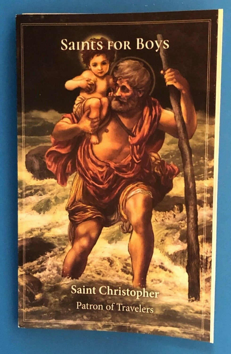 Saints for Boys Prayer Pocket Folder by Bob and Penny Lord, featuring Christian holy cards with religious imagery and saint illustrations.