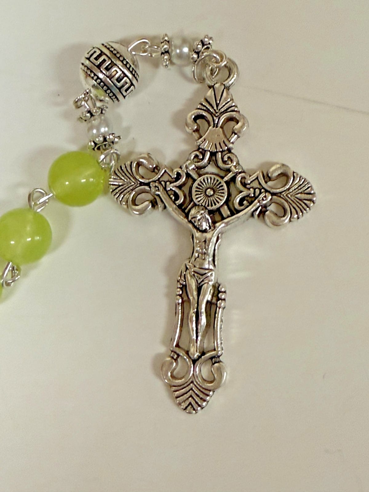 Seafoam Green Rosary,  New Gftshp-65 Journeys of Faith Collectibles:Religion & Spirituality:Christianity:Rosaries