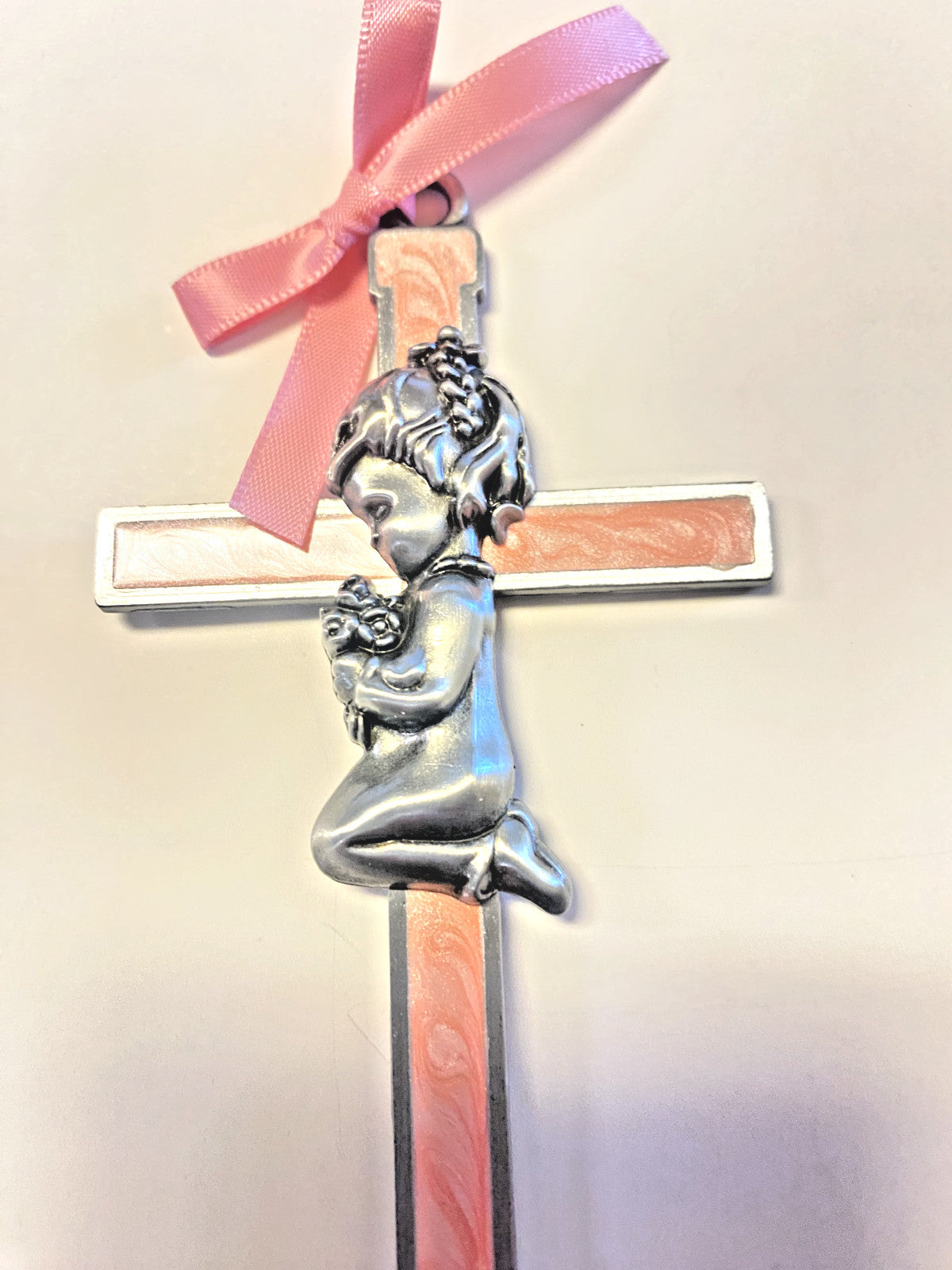 Girl's Pink Crib  Cross, New, #AB-161 - Journeys of Faith