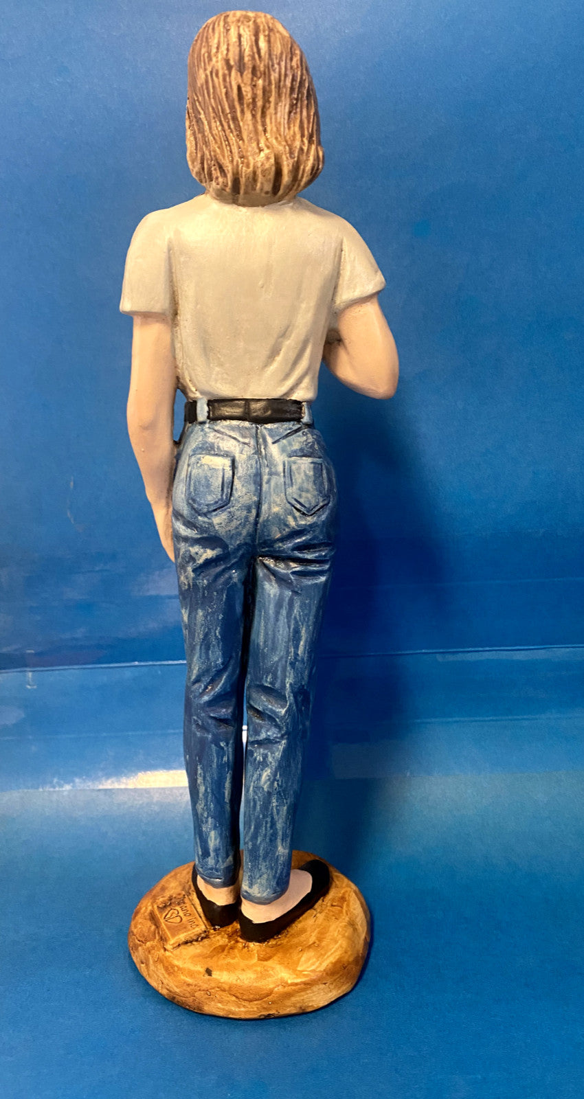 Hand-painted 10-inch Blessed Chiara Badano Christian statue from Colombia, collectible religious figure by Bob and Penny Lord.