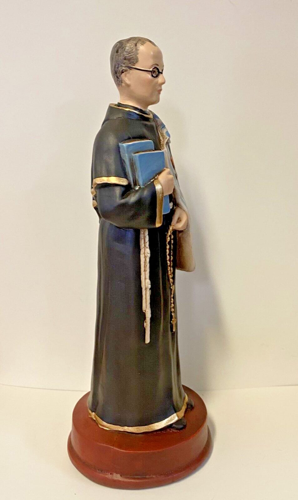 Saint Maximilian Kolbe 8.5" Statue Hand Painted Colombia Resin Plaster Mix Bob and Penny Lord Journeys of Faith Collectibles:Religion & Spirituality:Christianity:Statues & Figures