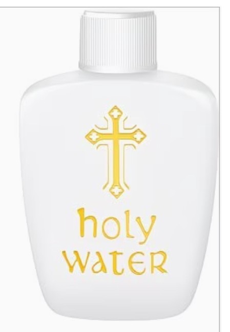 Holy Water Bottle With  Screw On Cap, 2 oz. New #AB-342-R2 - Journeys of Faith