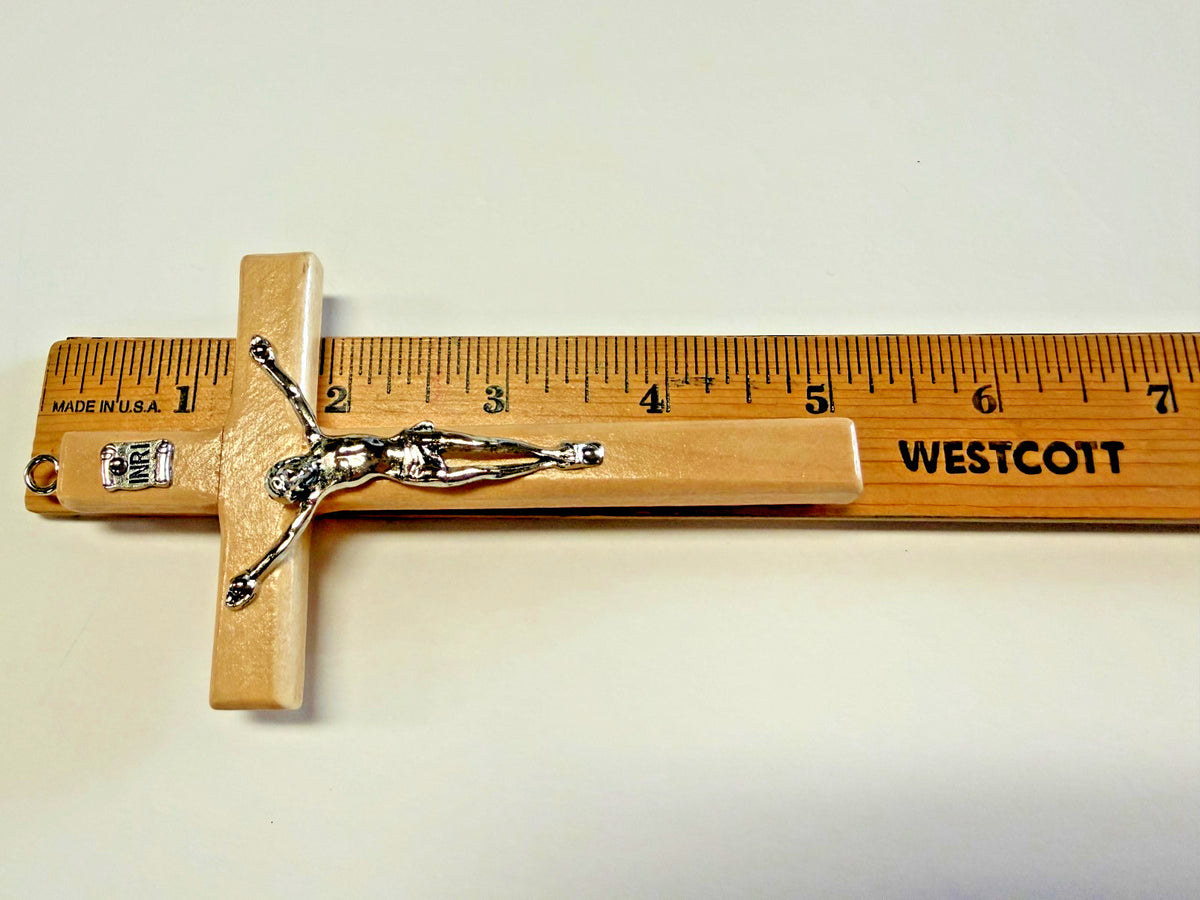 Walnut 5" Crucifix, New #AB-467-R2 - Journeys of Faith