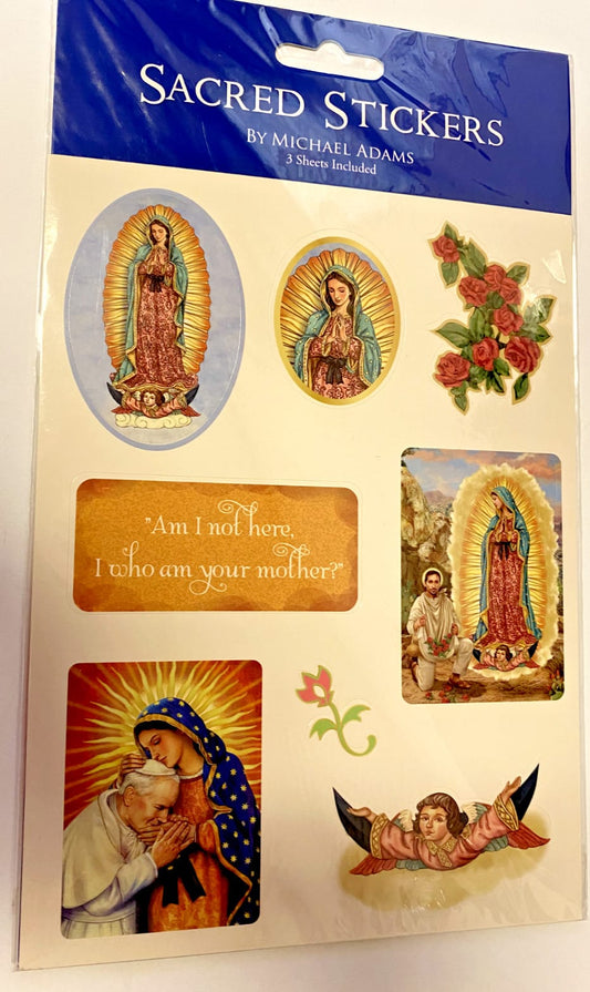 Our Lady of Guadalupe Stickers (assorted), 3 sheets per package, New #AB-069 Journeys of Faith Collectibles:Religion & Spirituality:Christianity:Other Christian Collectibles