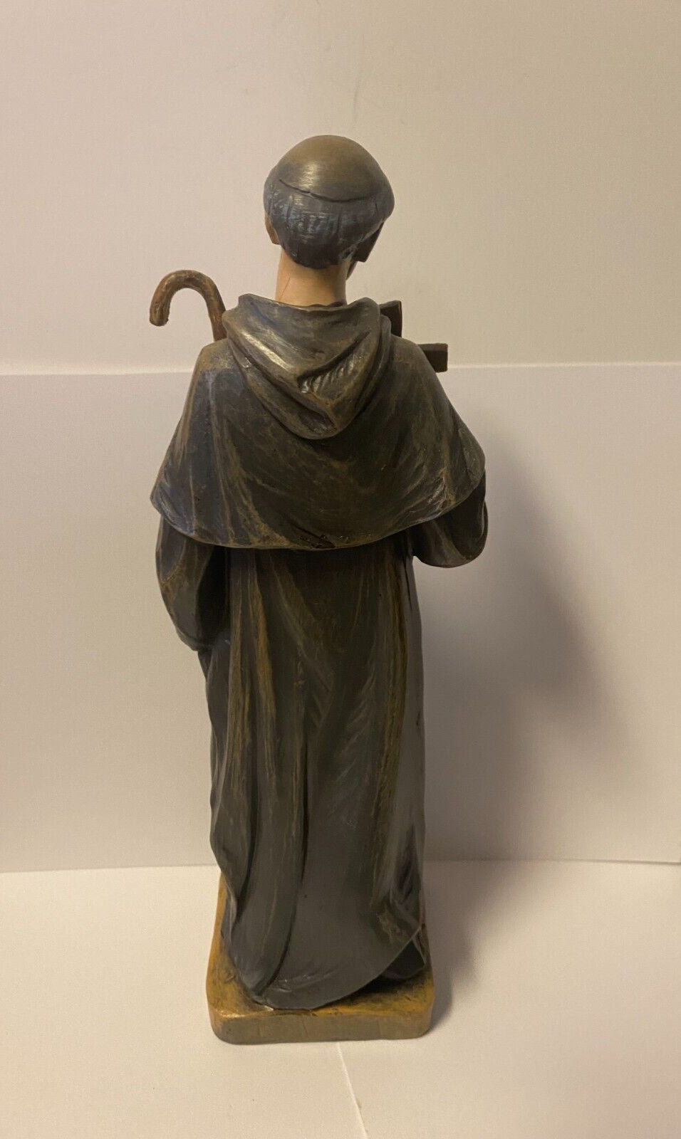 8-inch Saint Peregrine statue by Bob and Penny Lord, Christian religious collectible depicting the Cancer Saint.