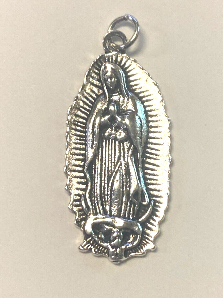 Our Lady of Guadalupe Silver Plated 1.5" Medal, New #3 - Bob and Penny Lord