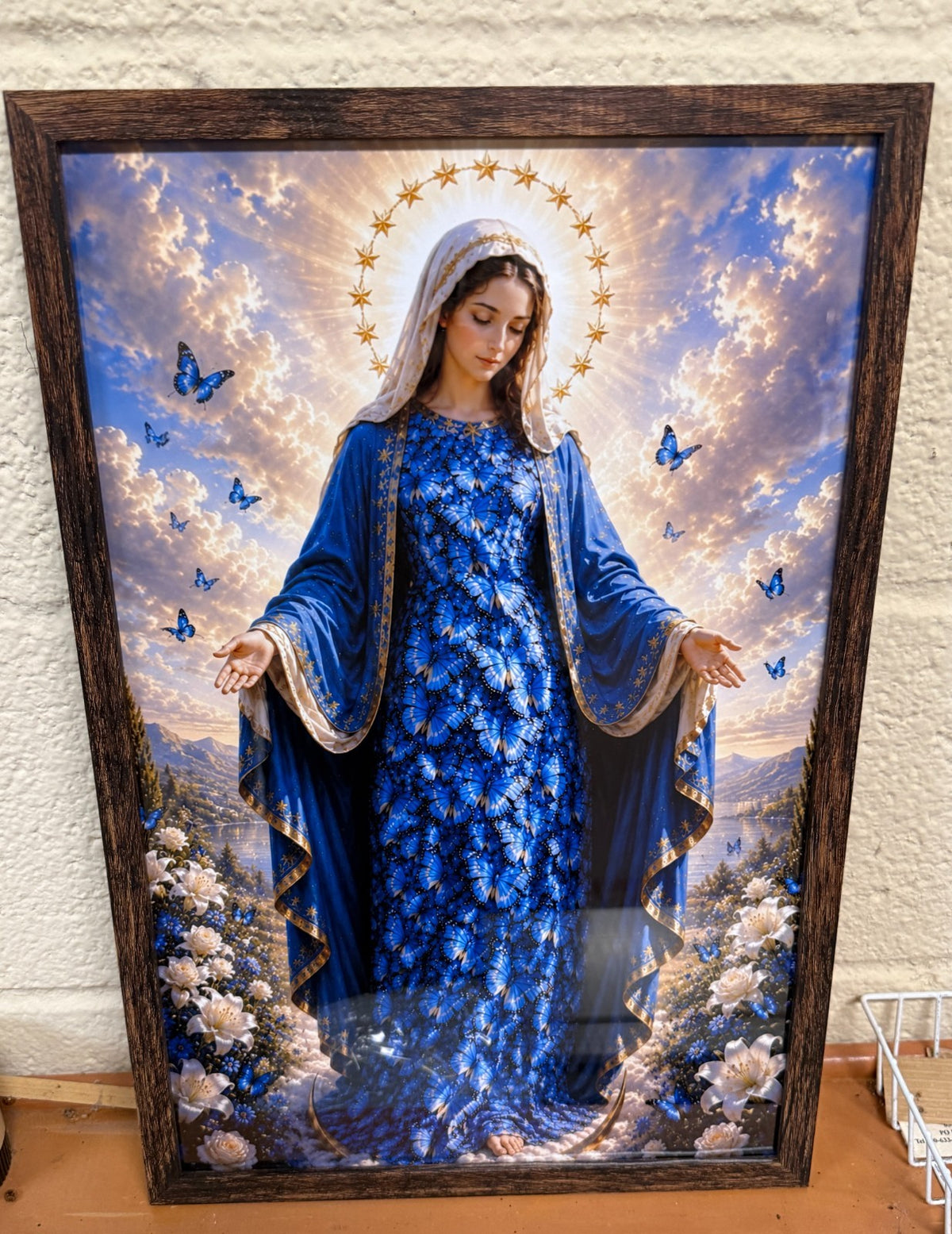 Our Lady of the Butterflies Marian Art Print 11 x 17", New #Gftshp-264