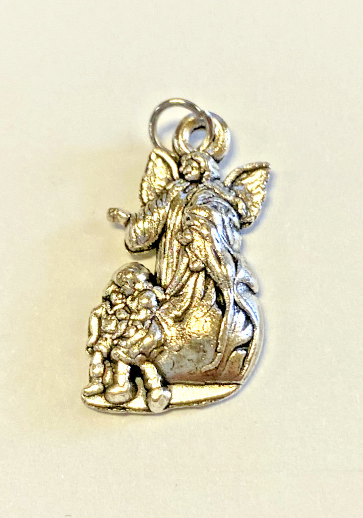 Guardian Angel  7/8" Devotional Charm, New #Gftshp-112