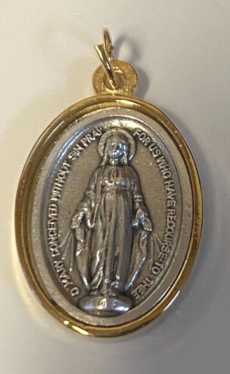 St Michael,Miraculous Medal & Our Lady of Guadalupe Gold/Silver tone Medal, New - Bob and Penny Lord