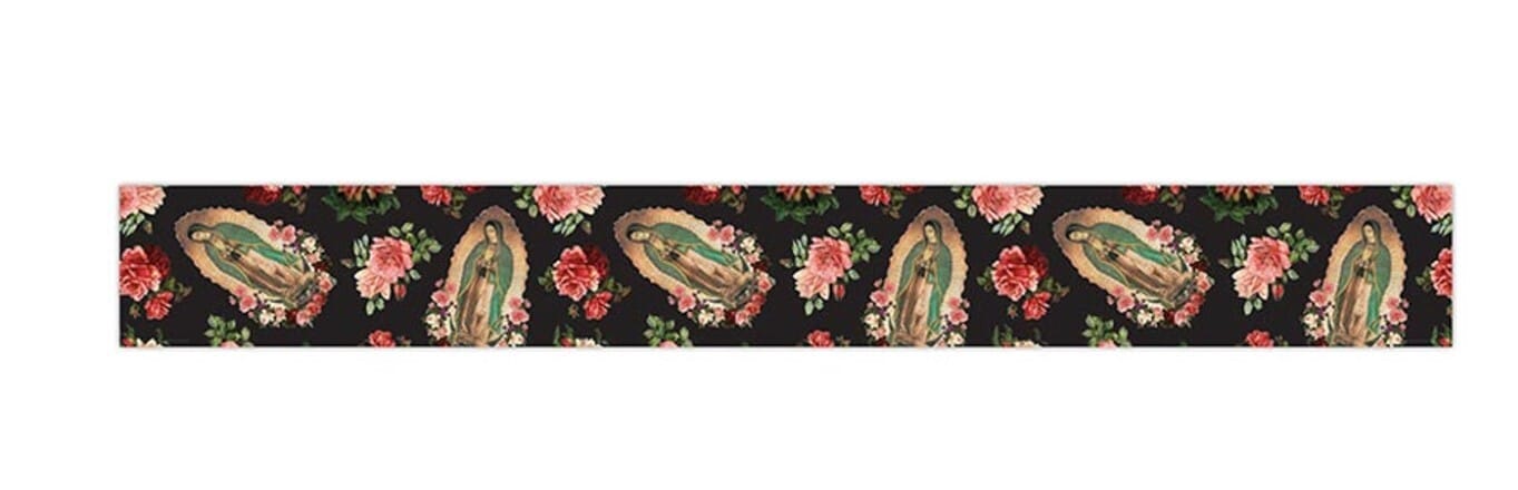 Lady of Guadalupe thin headband with religious image, Christian collectible from Bob and Penny Lord Journeys of Faith collection.