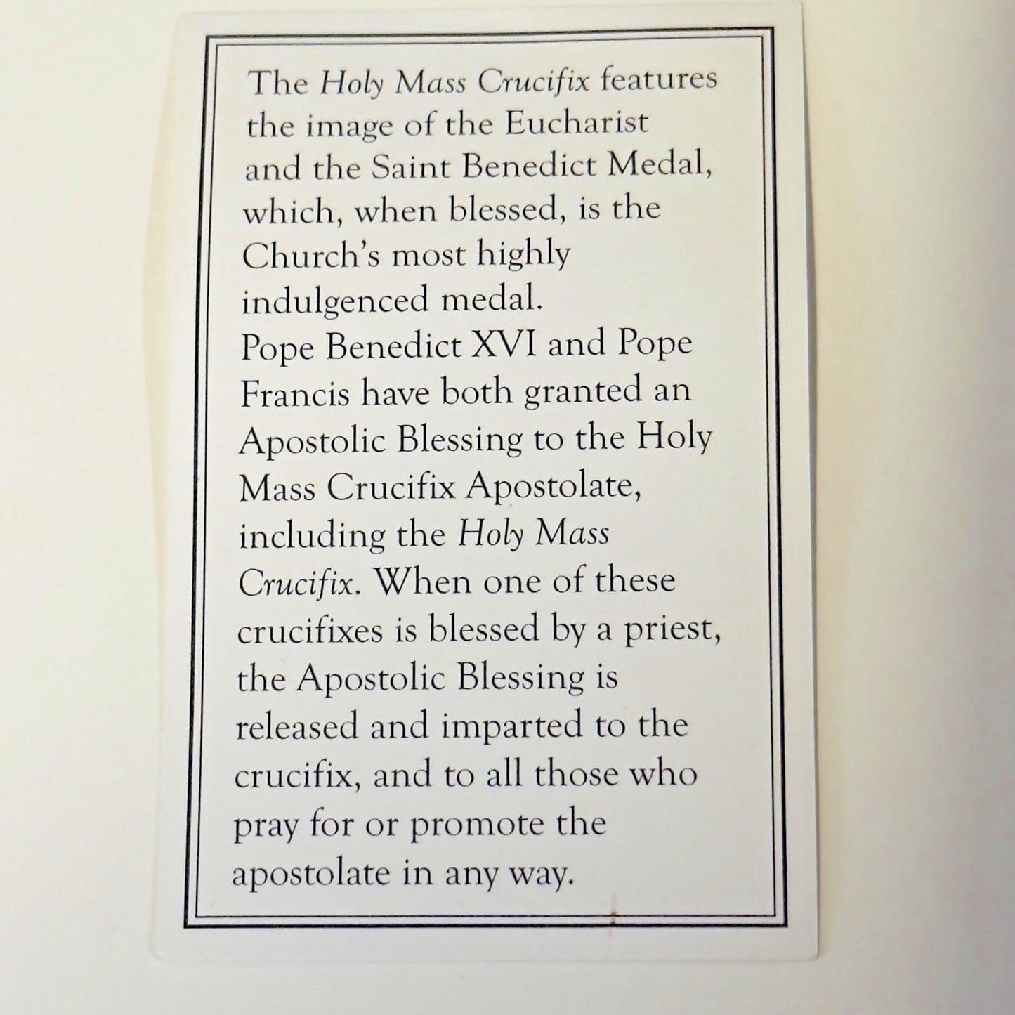 Holy Mass 3" Silver Crucifix Pendant,  New  #AB-294-R2 Journeys of Faith Collectibles:Religion & Spirituality:Christianity:Crucifixes & Crosses