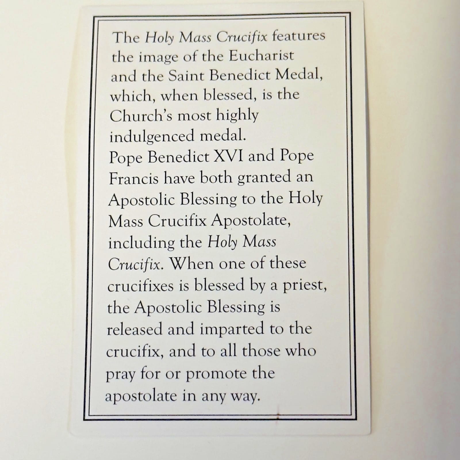 Holy Mass 3" Silver Crucifix Pendant,  New  #AB-294-R2 Journeys of Faith Collectibles:Religion & Spirituality:Christianity:Crucifixes & Crosses