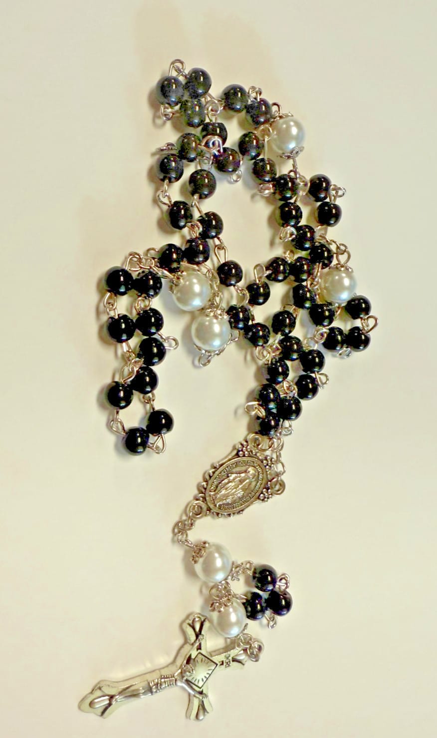 O.L. of  the Miraculous Medal Black Rosary,  New  #Gftshp-121 Journeys of Faith Collectibles:Religion & Spirituality:Christianity:Rosaries