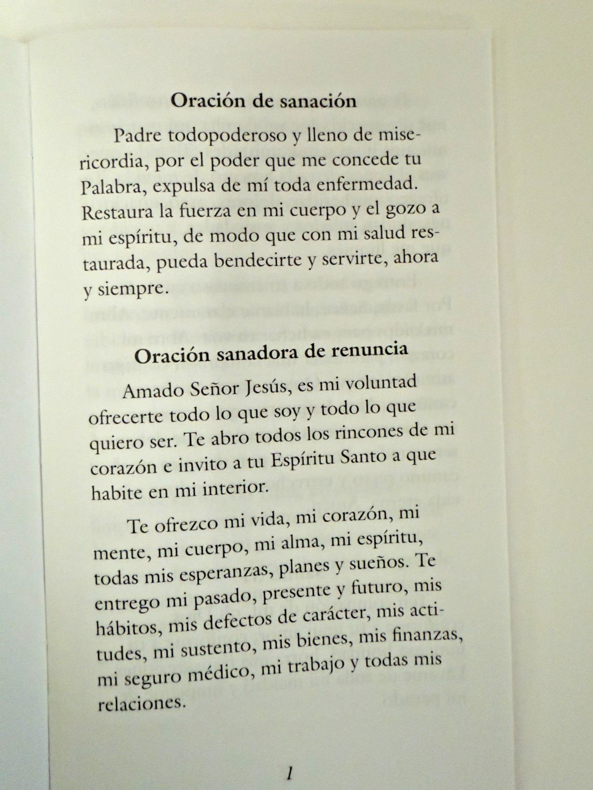 Libro de Oraciones de Poder Sanador en español, Nuevo, # AB-079 - Journeys of Faith