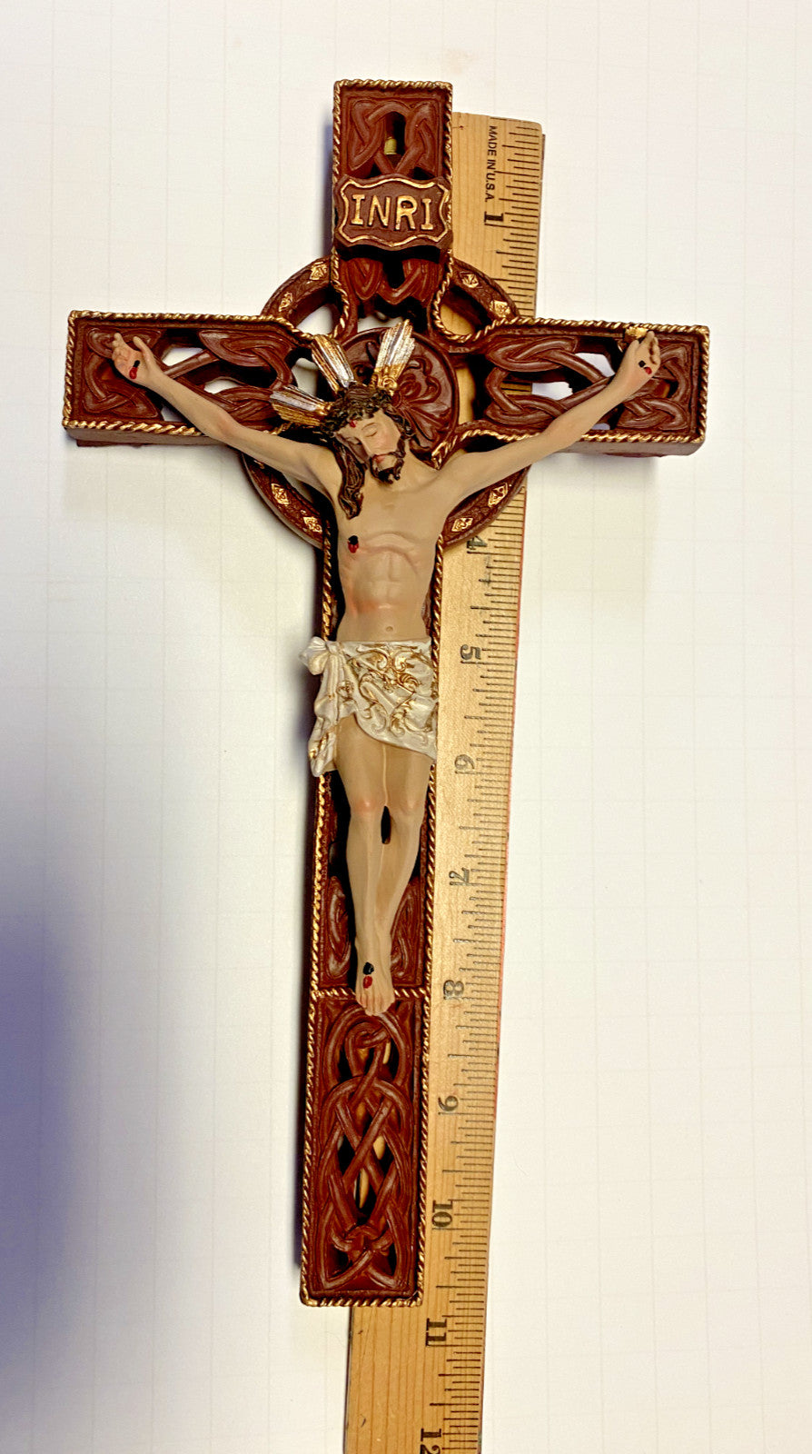 Celtic Wall  Crucifix 10", New #AB-134