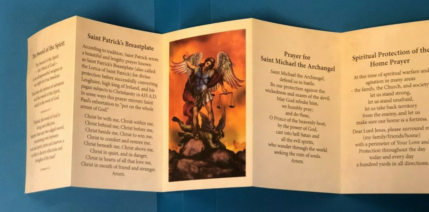 Spiritual Protection Prayer Pocket Folder, New. #PC-18