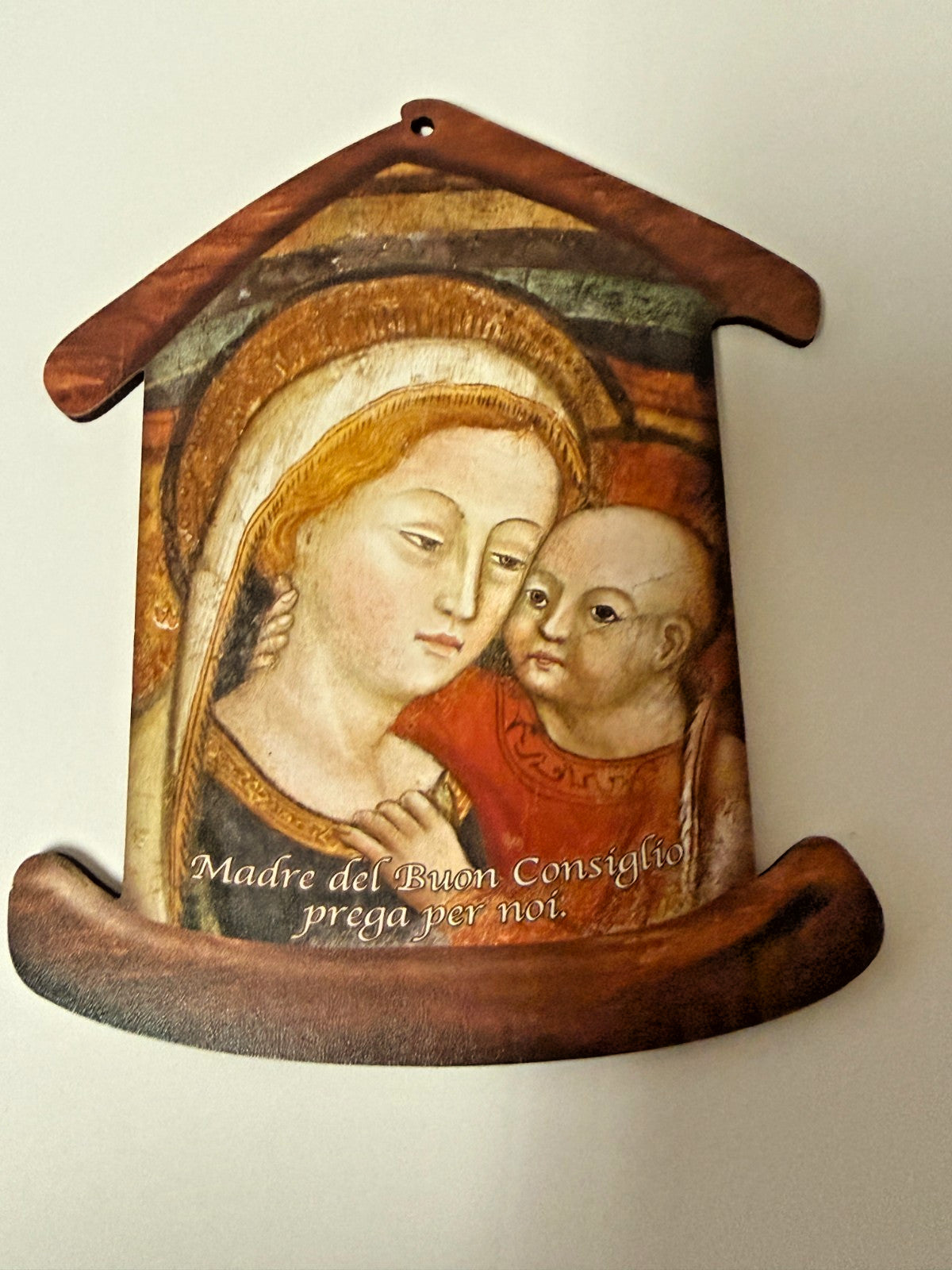 Our Lady of Good Counsel Wood 5" Image, New #Gftshp-216