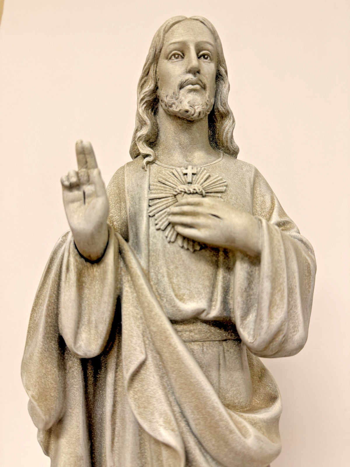 Sacred Heart Of Jesus  17.75"  Garden Statue, New #RM-067-R2