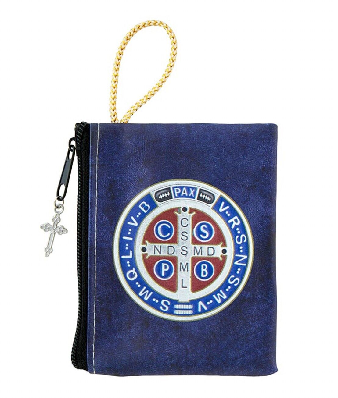 Saint Benedict Zippered Rosary Pouch,  New #AB-302-R2