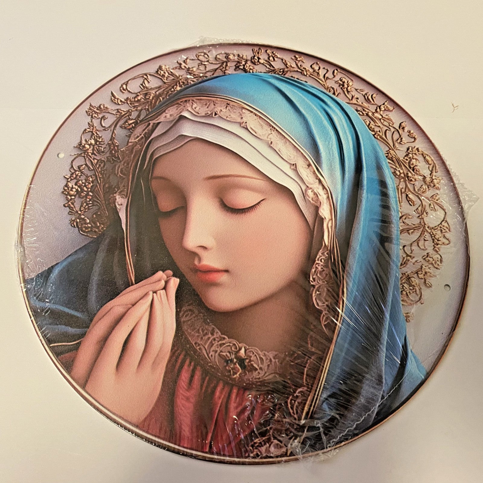 Blessed Mother Mary Image Aluminum 8" Image, New #ALM-10-R2 - Journeys of Faith