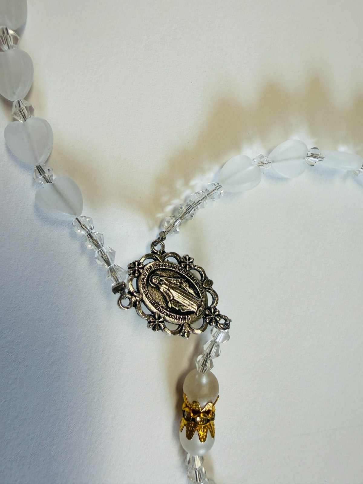 Wedding Rosary/Lazo Matrimonial, White + Two Tone, New, #Gftshp-288 - Journeys of Faith