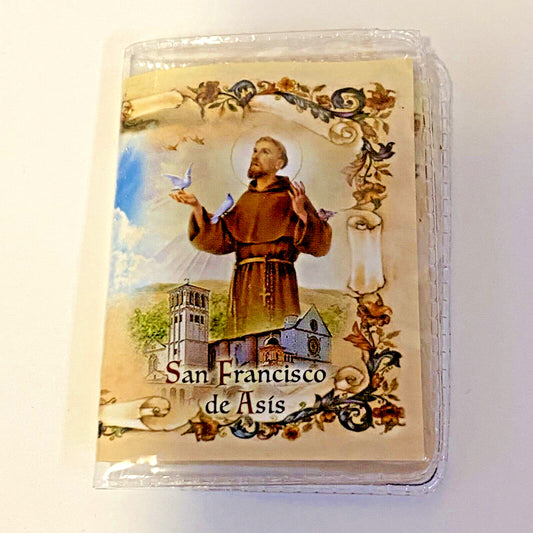 Saint Francis of Assisi Encased Pewter Image,  New from Italy #Gftshp IN SPANISH - Journeys of Faith