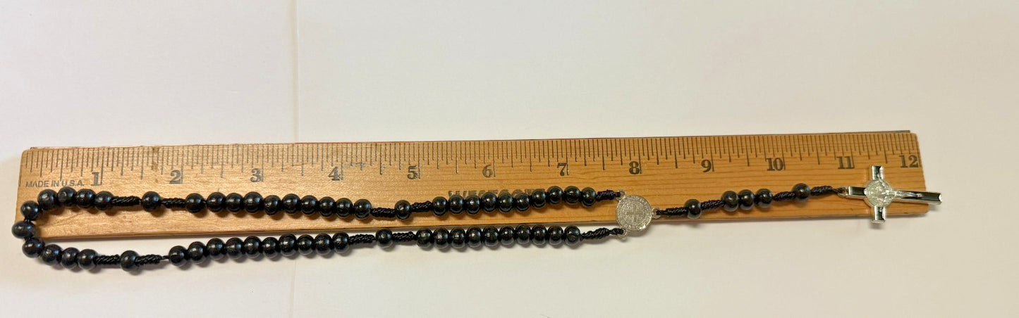Saint Benedict Cord Small Rosary,  New #Gftshp-160