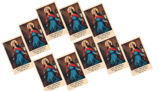 Saint Philomena Novena Prayer Card 10 Pack PC-64