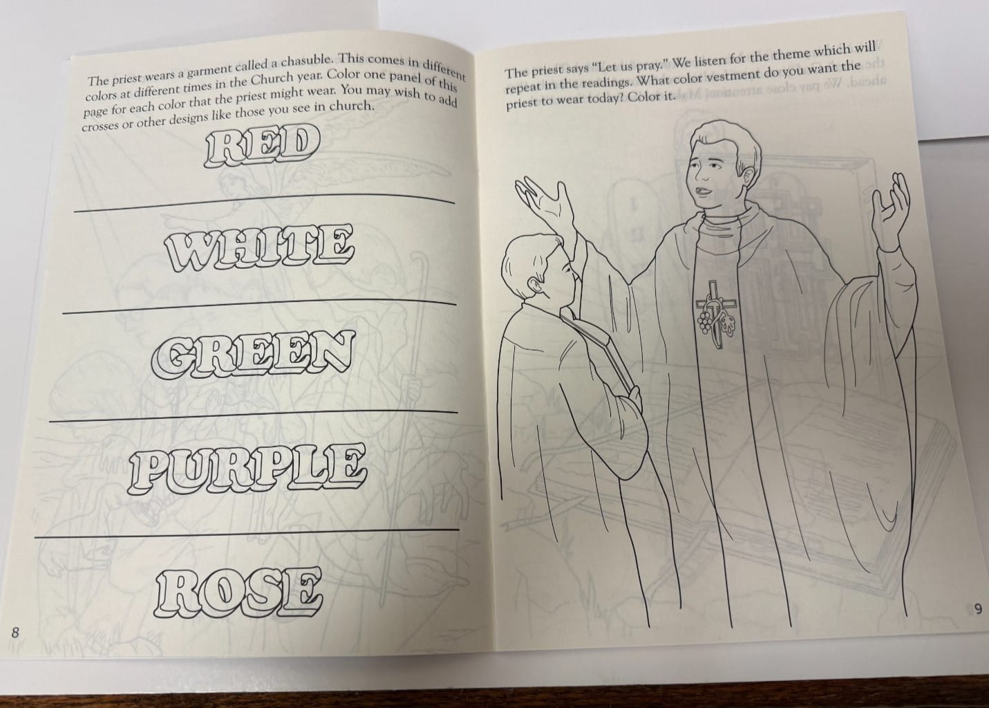 The Sunday Mass Coloring Book for Children, New #AB-431-R2 Journeys of Faith Collectibles:Religion & Spirituality:Christianity:Other Christian Collectibles
