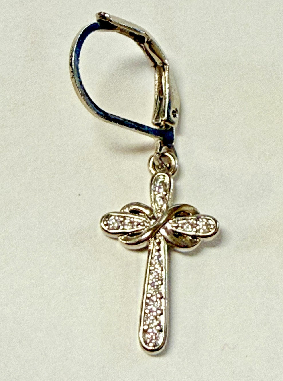 Cross 1.25"  .925 Sterling Silver Drop Earrings, New #Gftshp-86 - Journeys of Faith