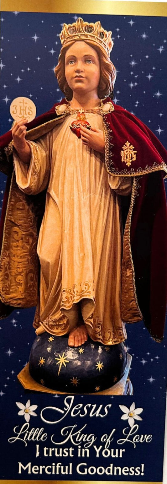 Divine Child Jesus Bookmark Prayer Card - Journeys of Faith