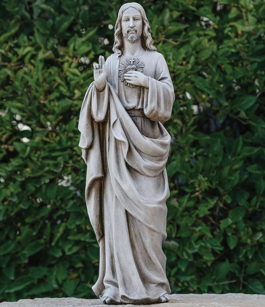Sacred Heart Of Jesus  17.75"  Garden Statue, New #RM-067-R2