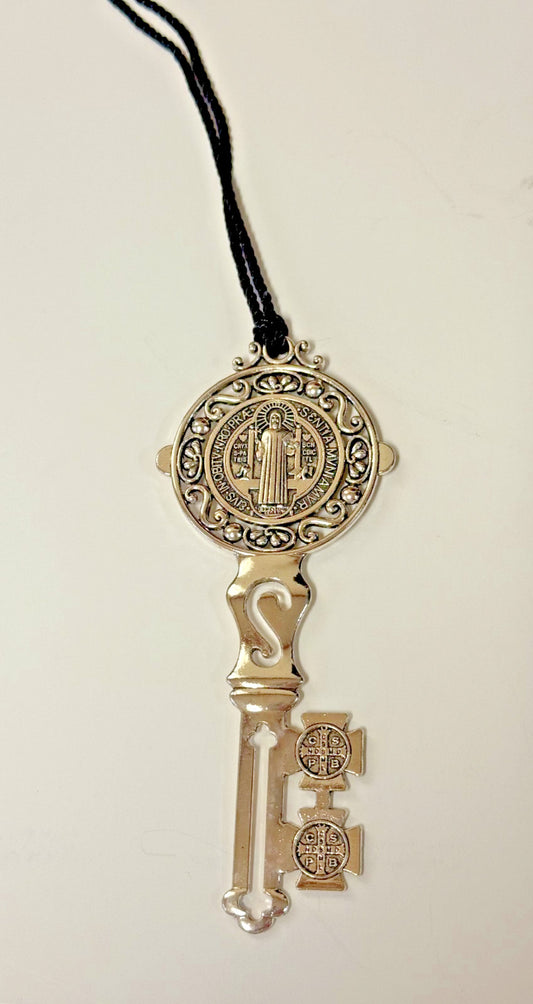 Saint Benedict Medal Large Key Hanger, New #AB-044 - Journeys of Faith
