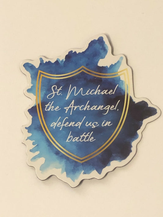 Saint Michael the Archangel Shield Magnet,  New #MD-036