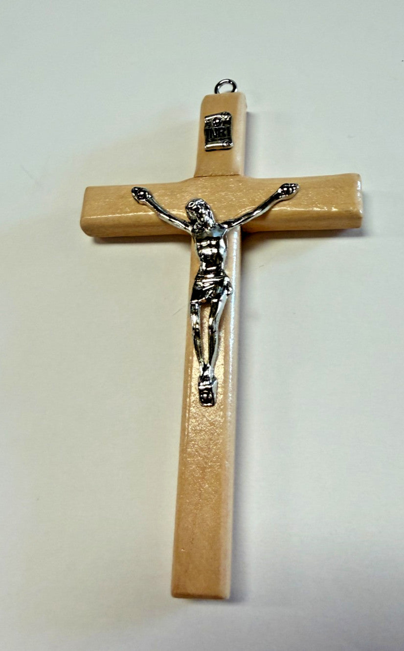 Walnut 5" Crucifix, New #AB-467-R2 - Journeys of Faith