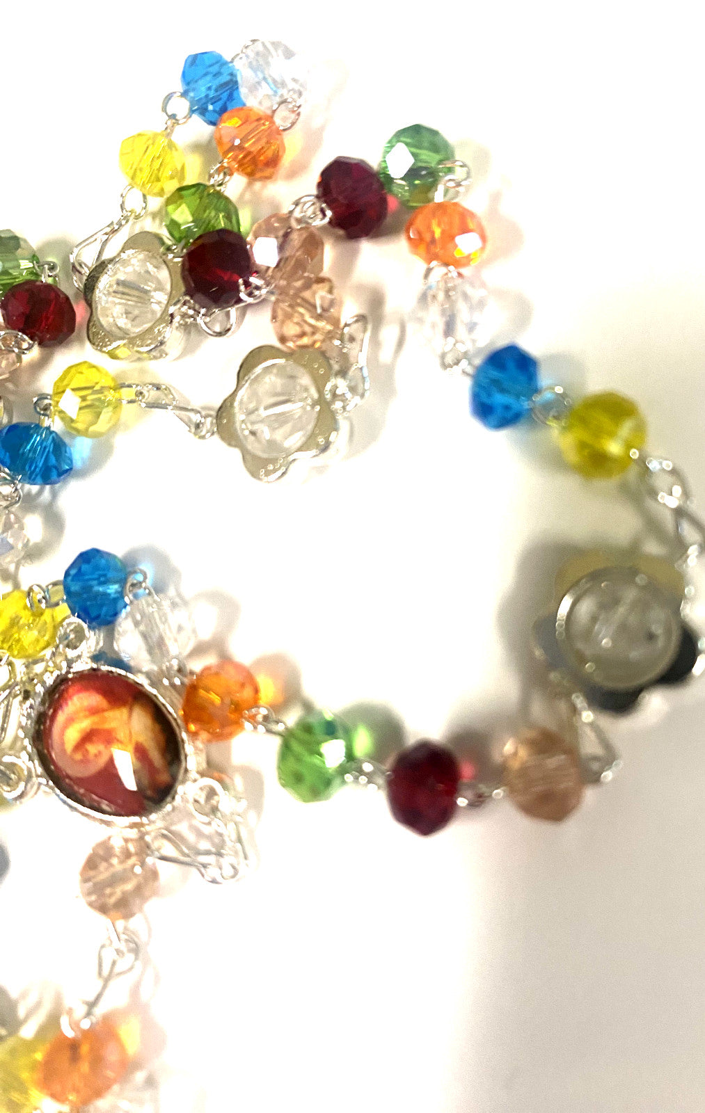 Multi-Color  Handmade Rosary,New from Colombia #L066 - Journeys of Faith