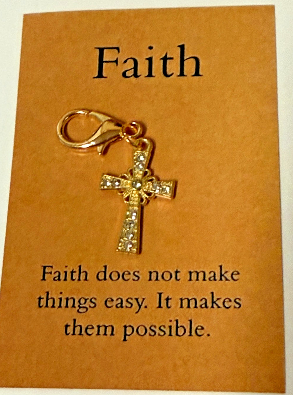 Crystal Cross Devotional Clip, New #Gftshp-137 - Journeys of Faith