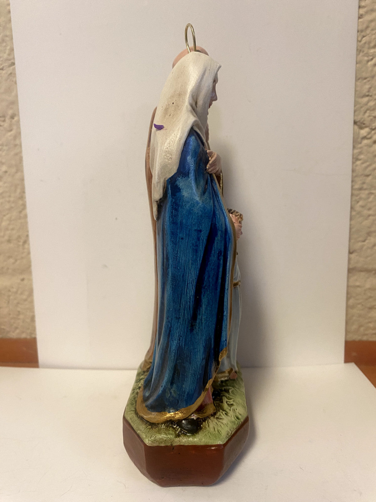 Sts. Anne & Joaquim Hand Painted 8" Statue, New From Colombia #L020 - Journeys of Faith