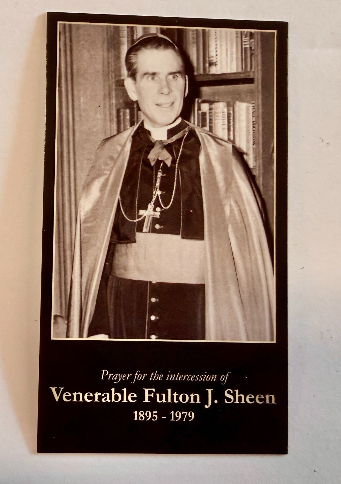 Blessed Fulton J Sheen Prayer Card, New #PC-39