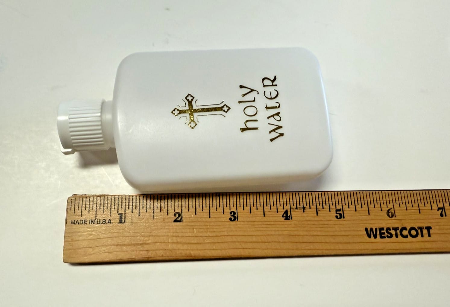 Holy Water Bottle With Flip Top- Screw On Cap, New #AB-240 Journeys of Faith Collectibles:Religion & Spirituality:Christianity:Holy Water Fonts