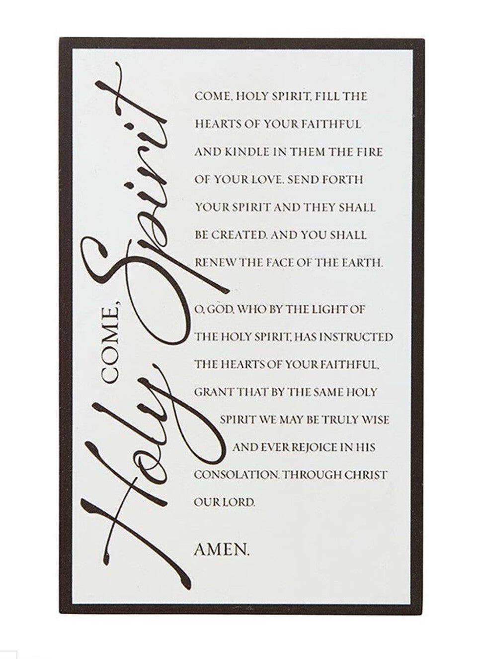Confirmation Traditional  Prayer 6" Plaque, New #AB-240 - Journeys of Faith